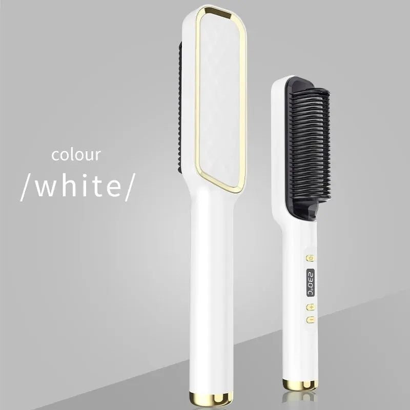 Electric Hair Straightening Brush With Ionic Technology