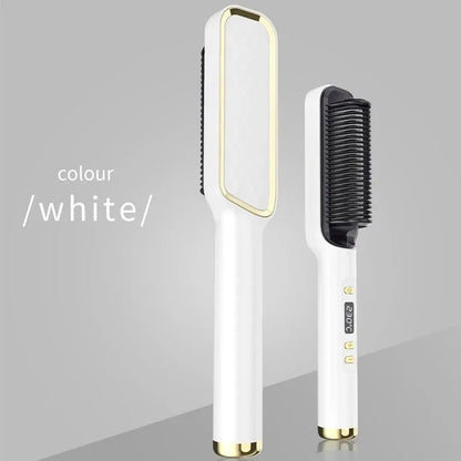 Electric Hair Straightening Brush With Ionic Technology
