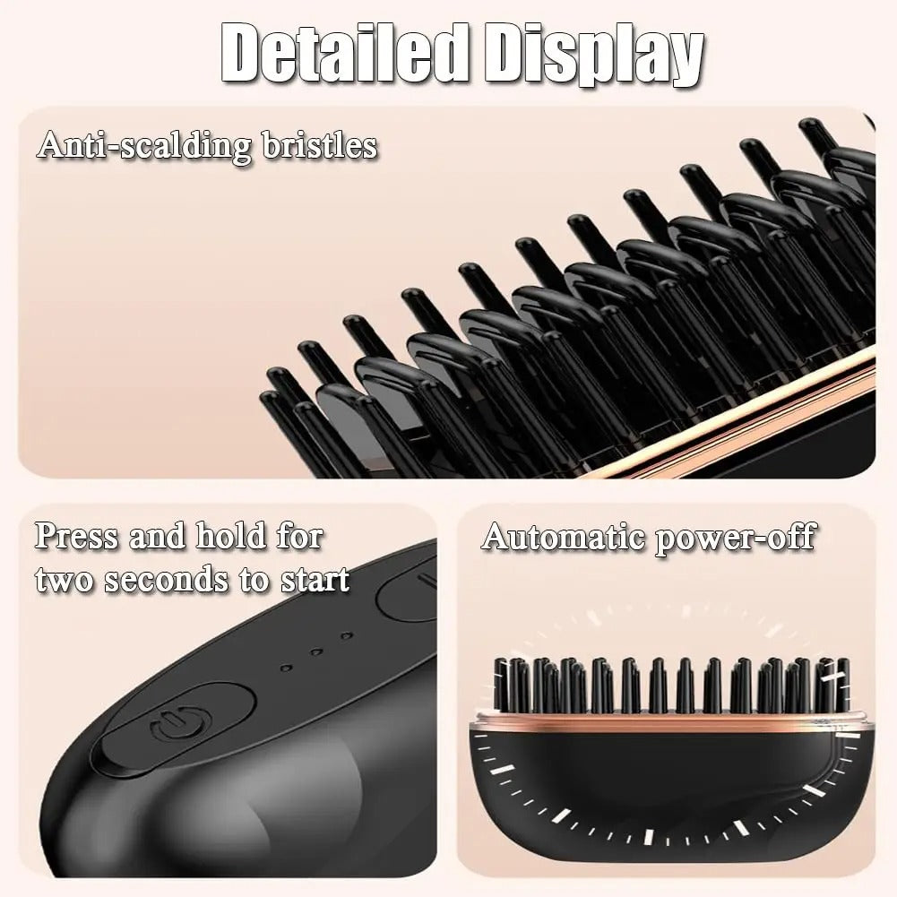 Wireless Hair Straightening Comb