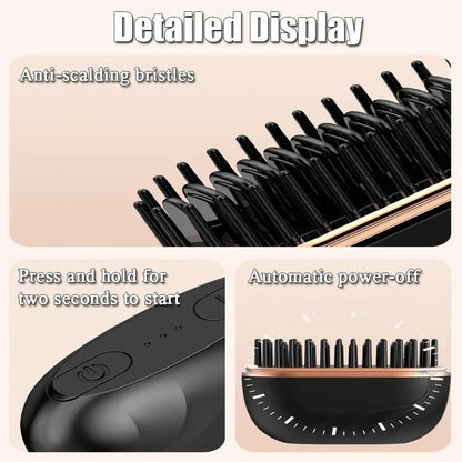 Wireless Hair Straightening Comb